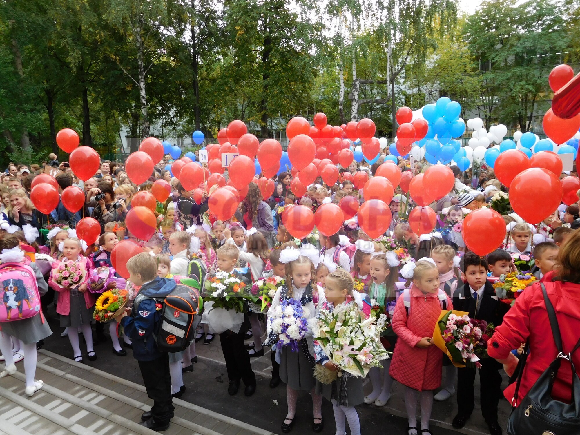 Как украсить школьный праздник: фото примеры оформления воздушным шарами