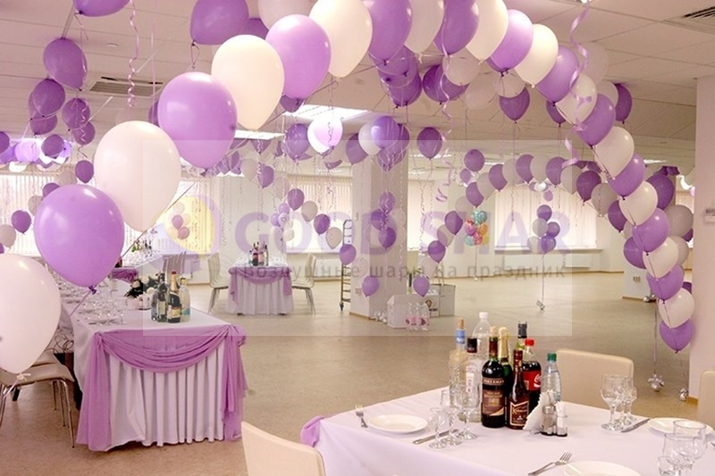 Украшение свадебного зала