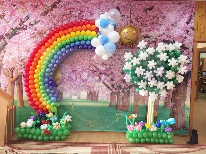 Фонтаны из шариков