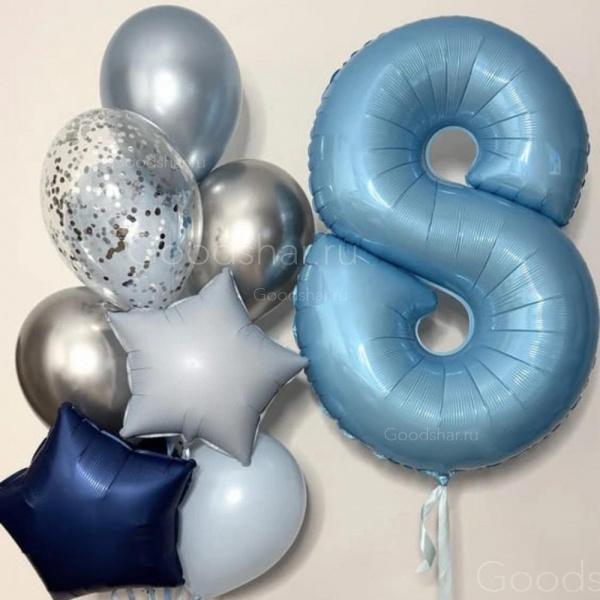 Набор воздушных шаров «Небесная цифра»