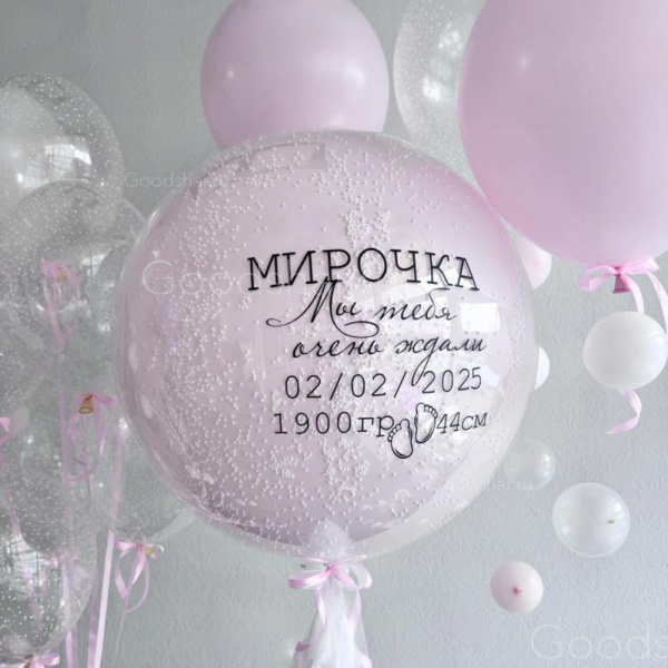 Набор воздушных шаров «Нежная метрика»