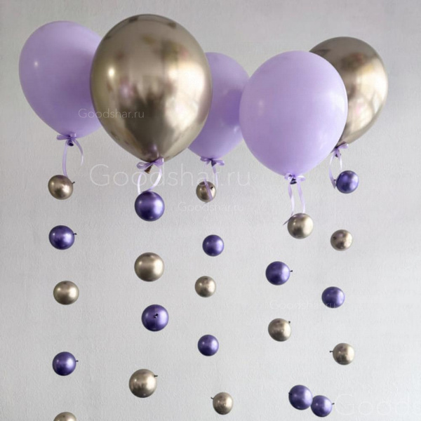 Набор воздушных шаров «Лиловый каскад»