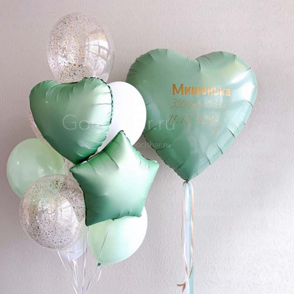 Набор воздушных шаров на выписку для мальчика №604