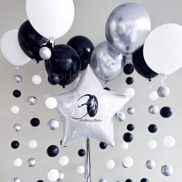 Набор воздушных шаров «Графитовый блеск №3»