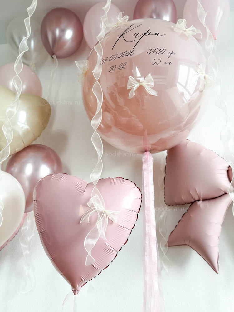 Набор воздушных шаров на выписку «Цветущая весна»