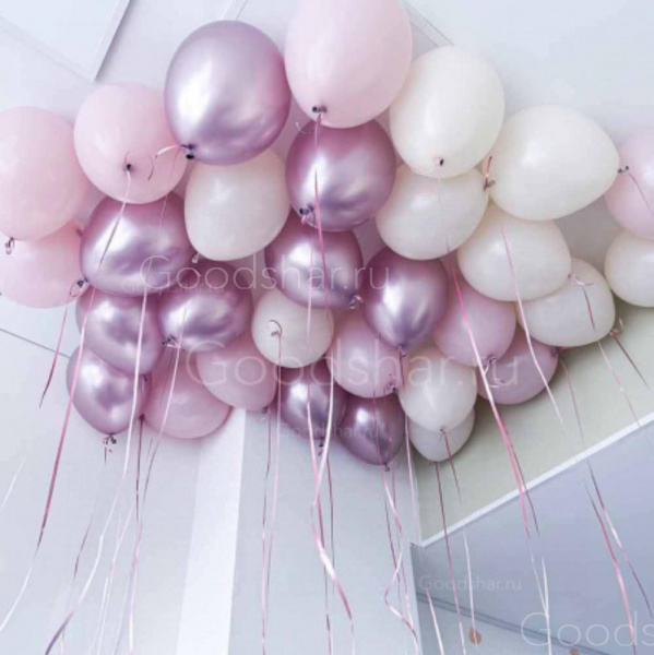 Шары под потолок «Розовый зефир» 30 шт.