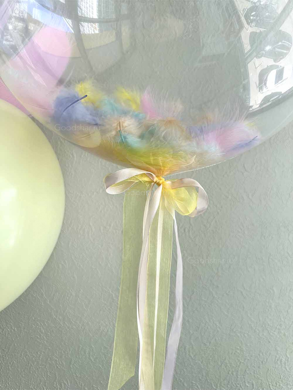 Набор воздушных шаров на годик "Акварель"