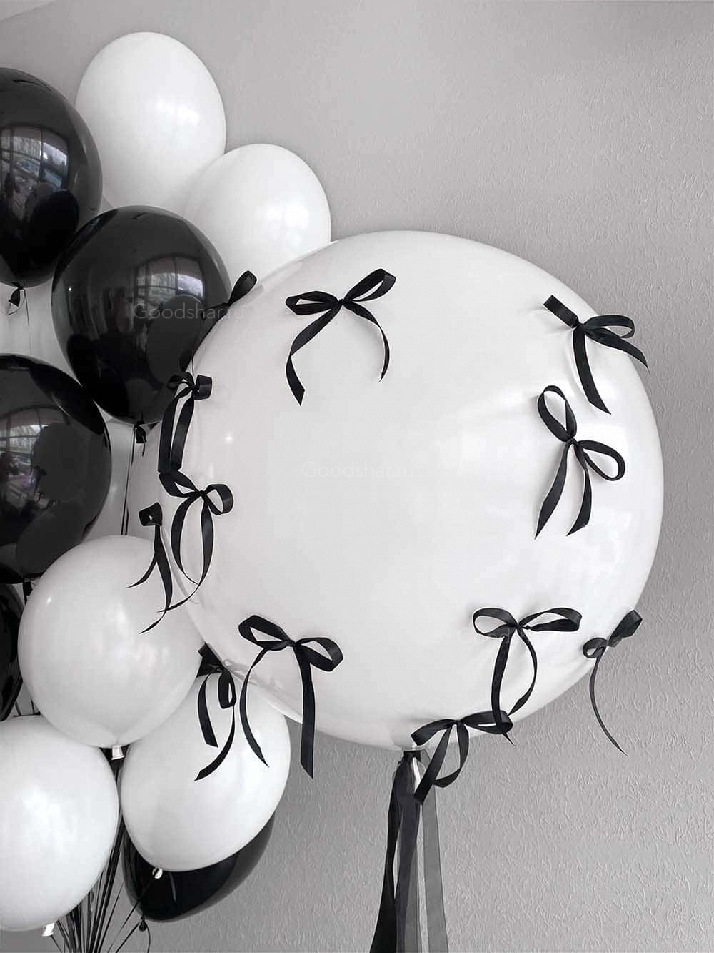 Набор воздушных шаров «Черное и белое»