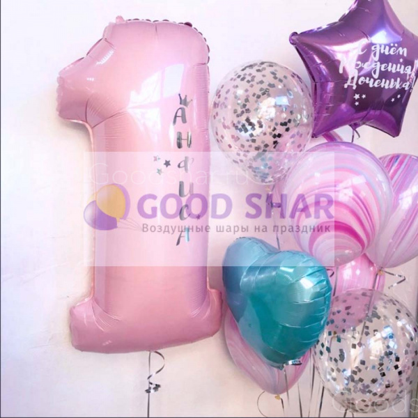 Набор воздушных шаров На годик № 729
