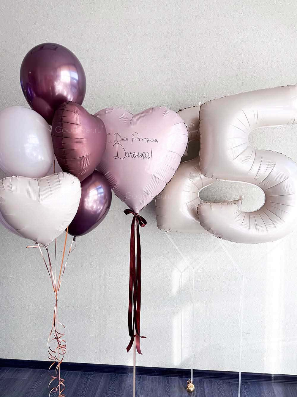 Набор воздушных шаров для девушек "Карамель и вишня №2"