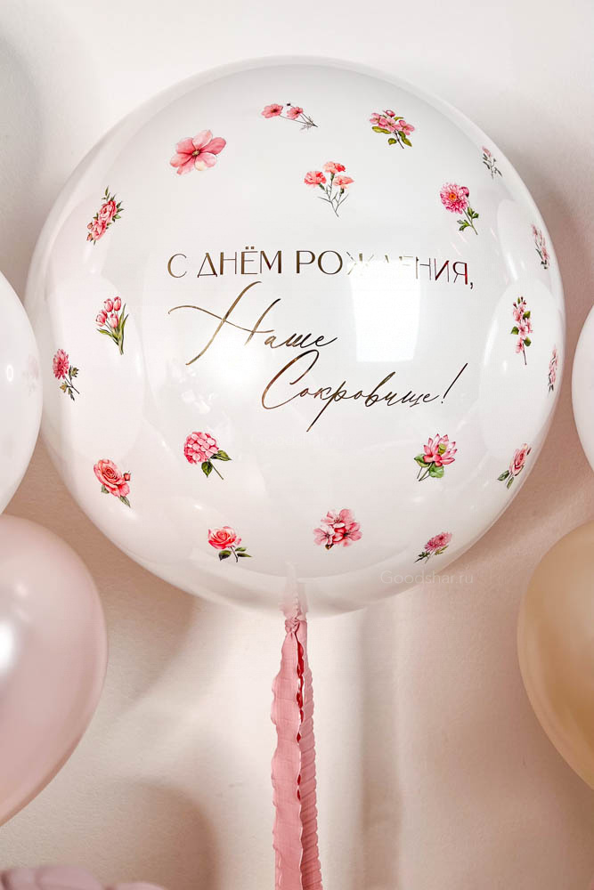 Набор воздушных шаров для девушки «Нежный декор»