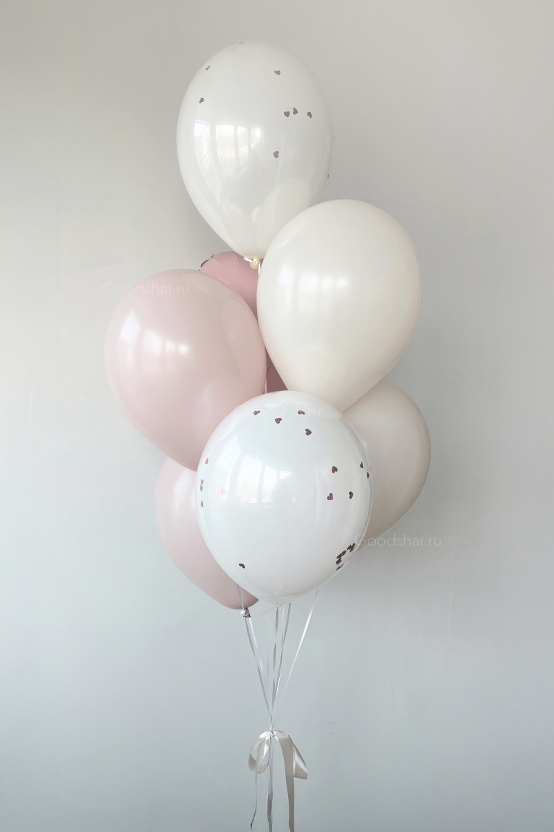 Набор воздушных шаров на выписку для девочки "Малиновый зефир" Набор воздушных шаров на выписку для девочки "Малиновый зефир"