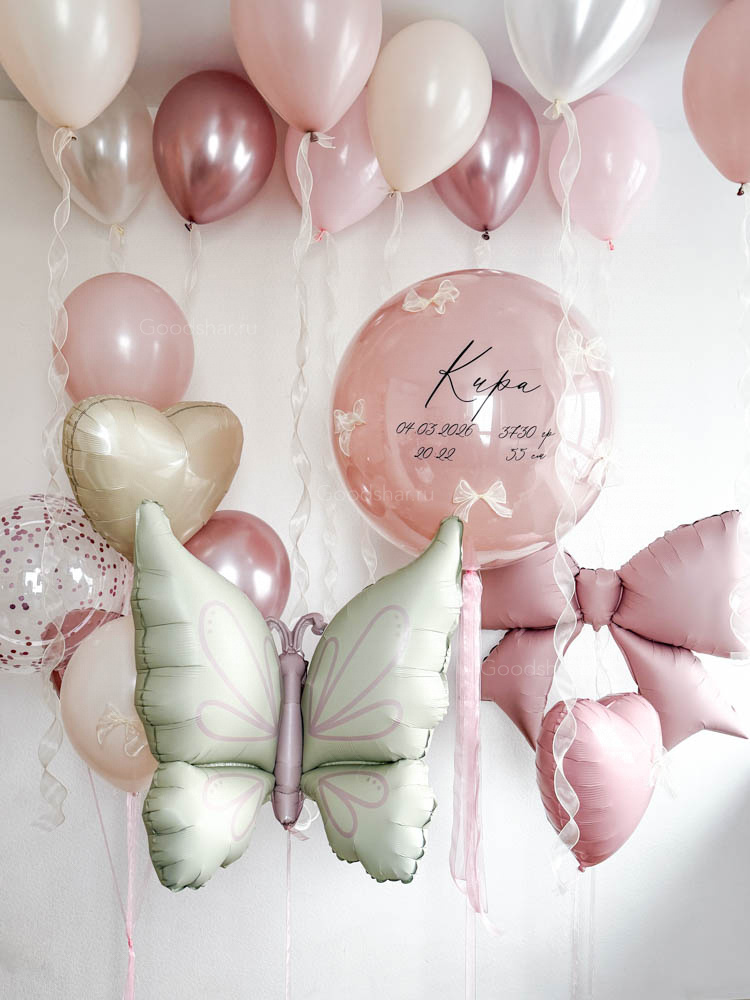 Набор воздушных шаров на выписку «Цветущая весна»