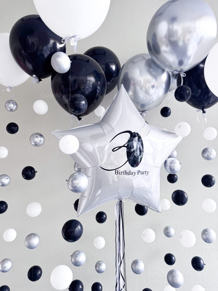 Набор воздушных шаров «Графитовый блеск №3»