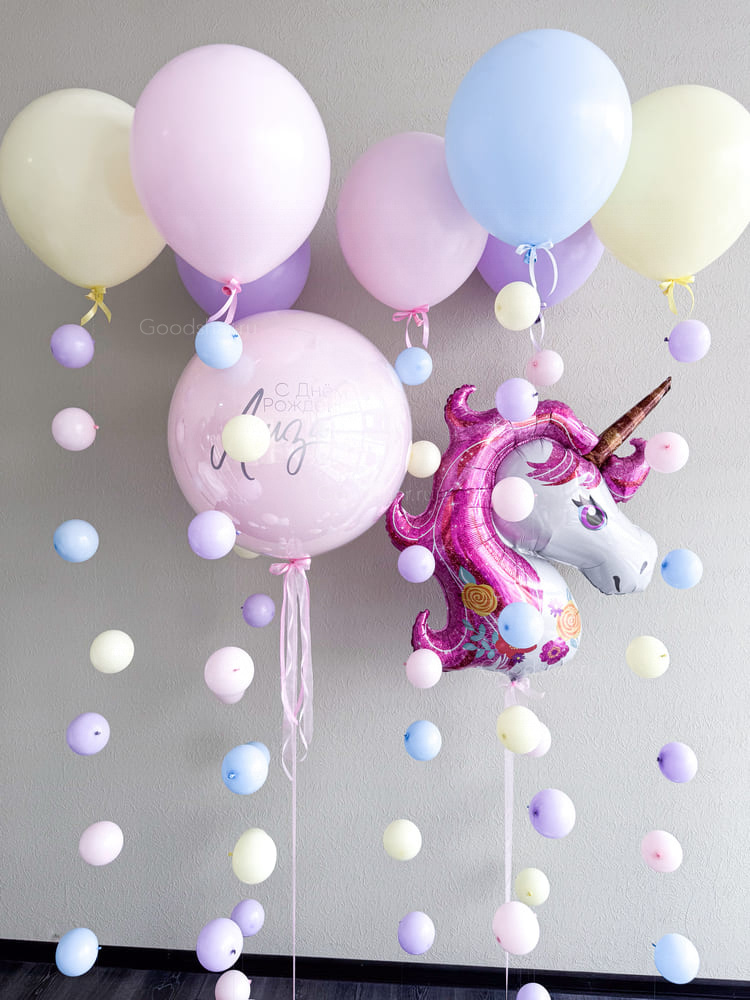 Набор воздушных шаров «Единорог в облаках»