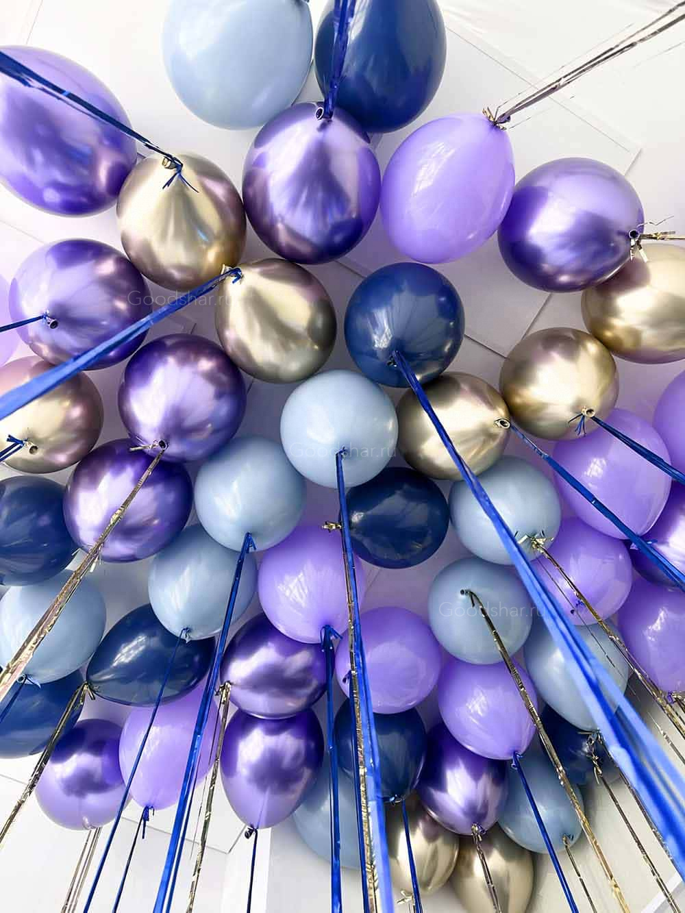 Набор воздушных шаров под потолок "Космический горизонт"