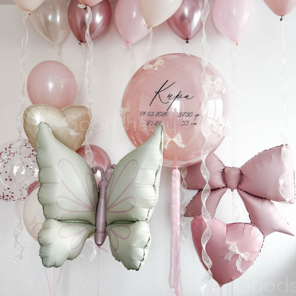 Набор воздушных шаров на выписку «Цветущая весна»