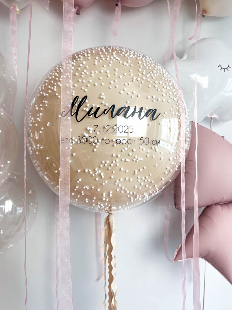 Набор воздушных шаров на выписку для девочки «Нежная Милана»