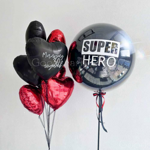 Набор воздушных шаров для мужчины "Супергерой"