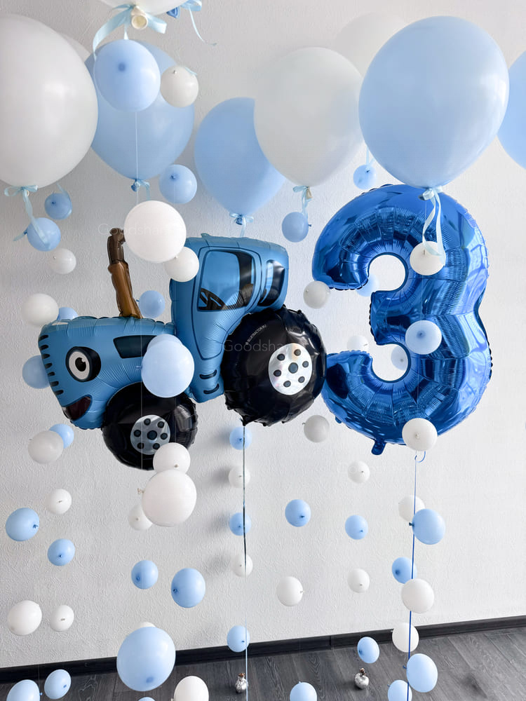 Набор воздушных шаров «Синий трактор №2»