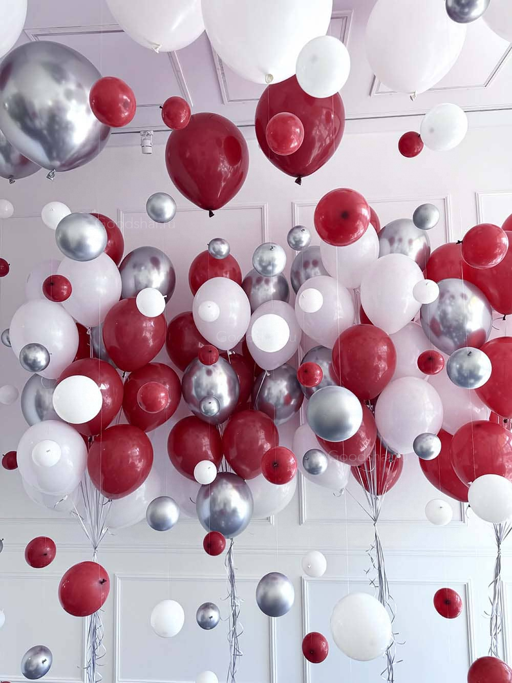 Шары на цепочке + фонтаны 