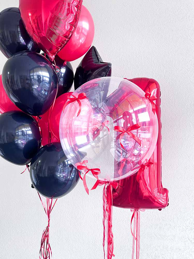 Набор воздушных шаров на годик "Смородина"