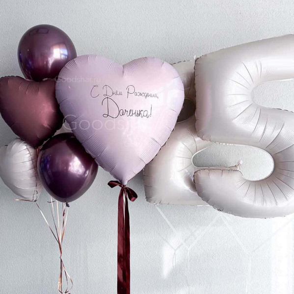 Набор воздушных шаров для девушек "Карамель и вишня №2"