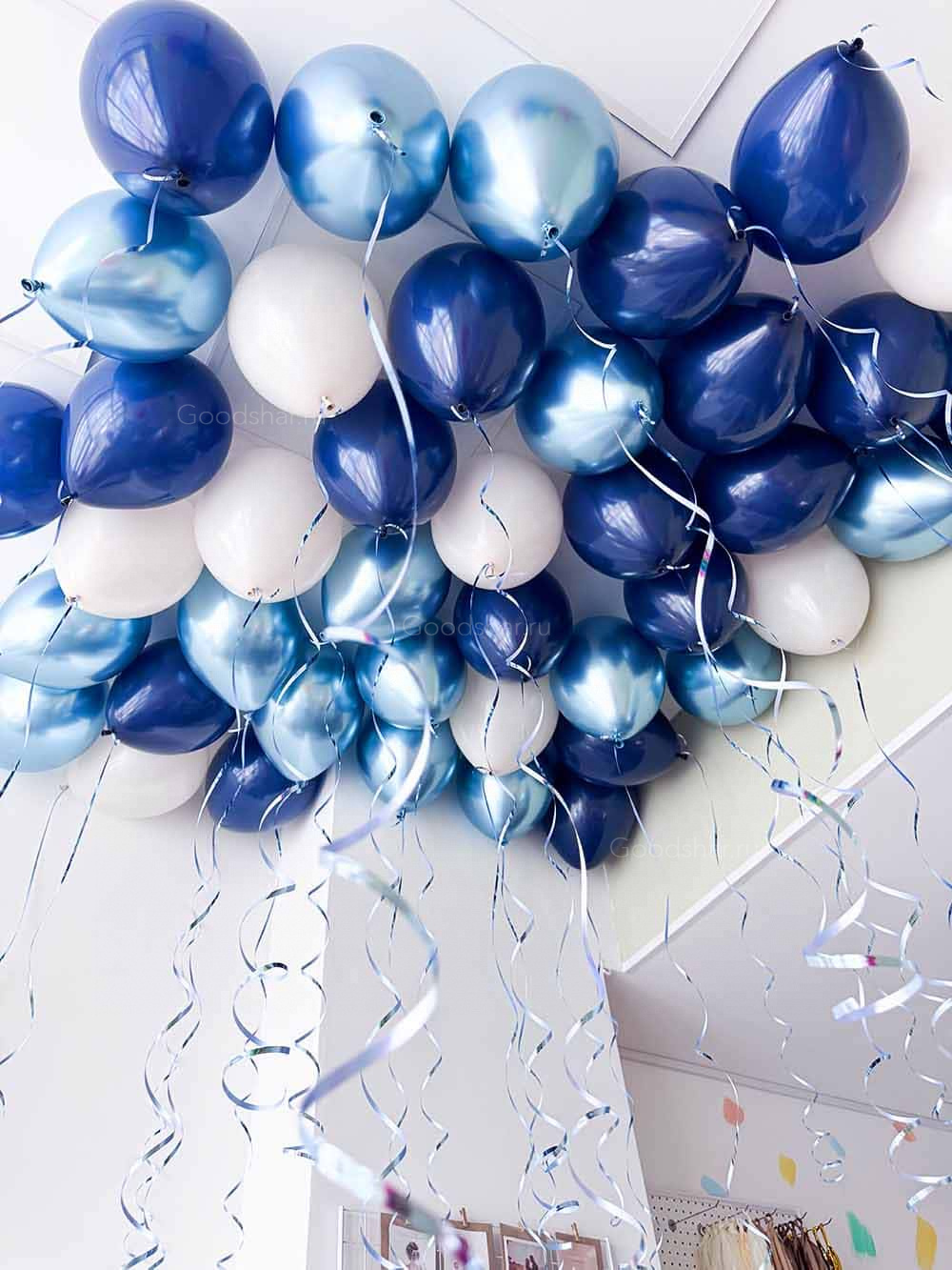 Набор воздушных шаров под потолок "Синее небо"