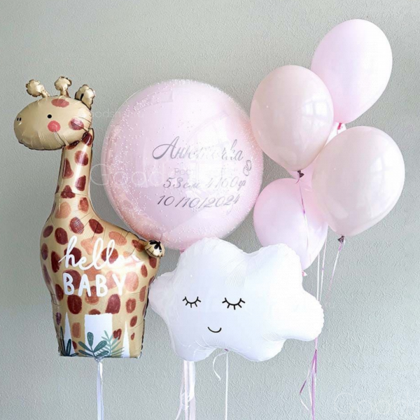 Набор воздушных шаров на выписку для девочки " Сладкие сны"