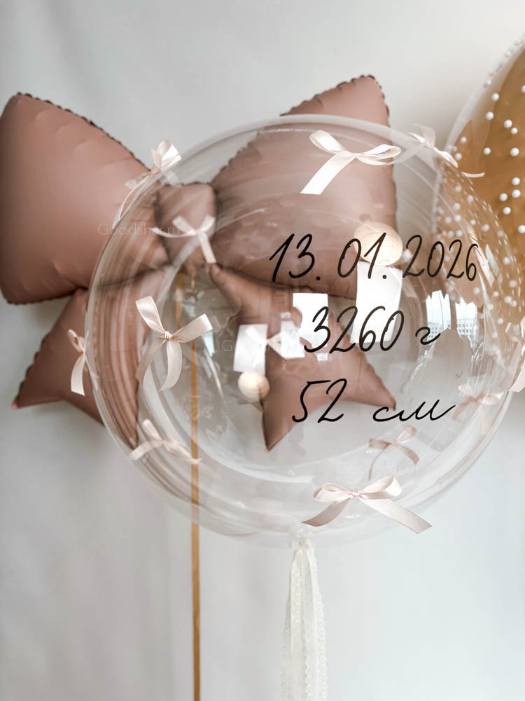 Набор воздушных шаров на выписку для девочки «Облачная нежность»