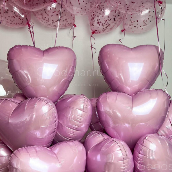 Набор воздушных шаров для девушки «Сердечное настроение»