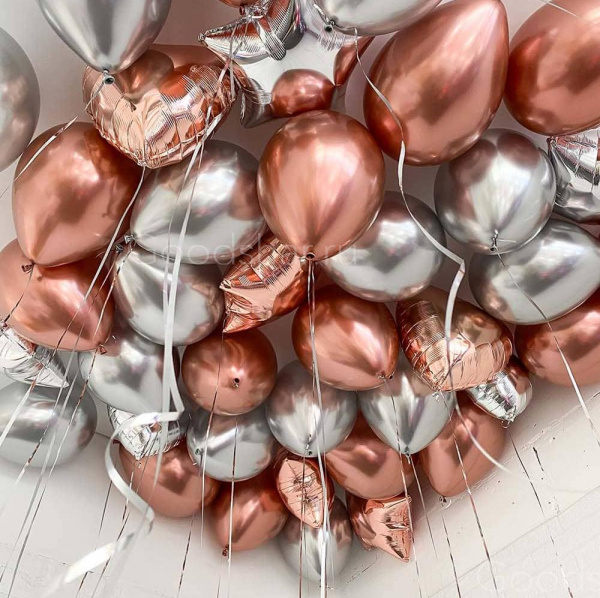 Шары "Хром и фольга" 30 шт