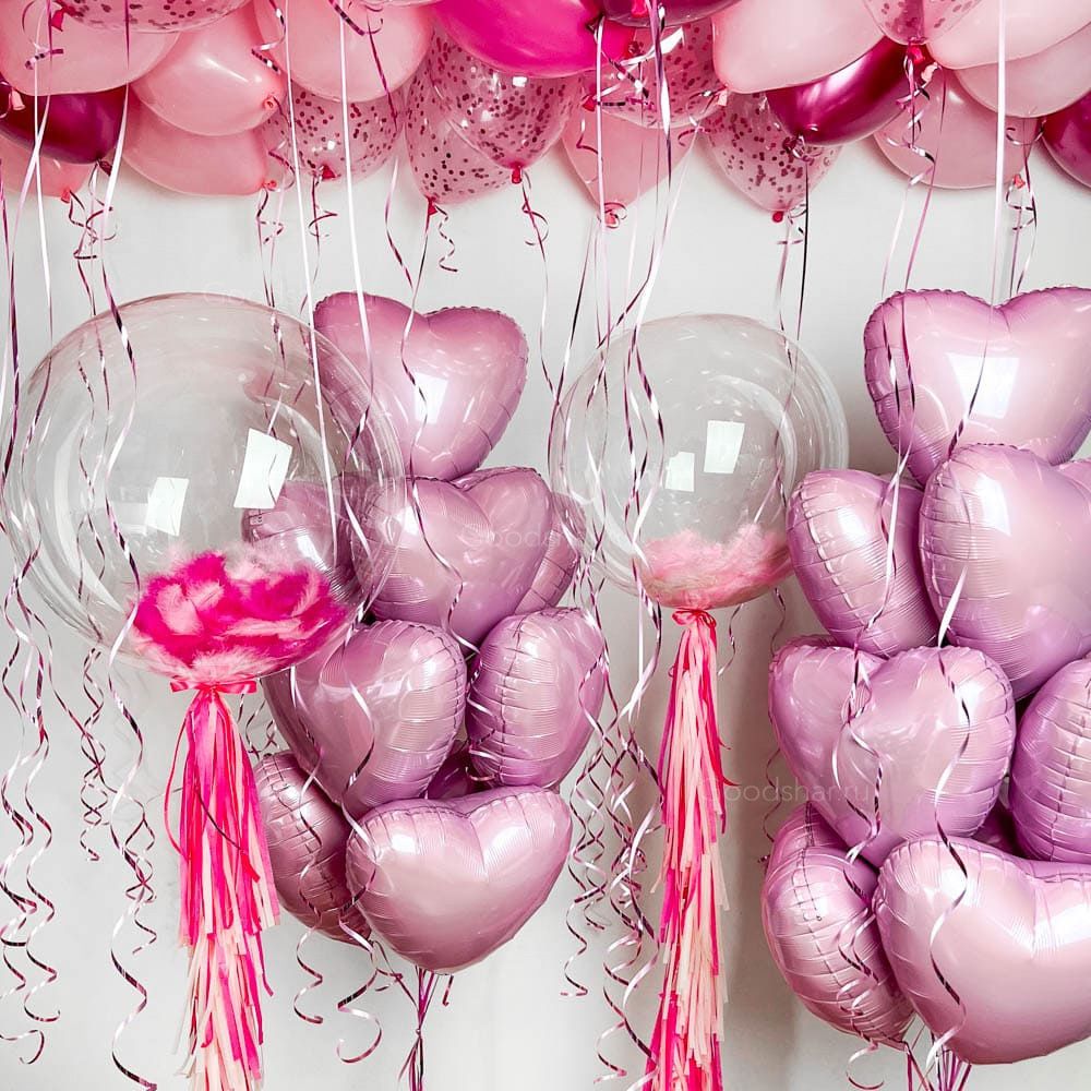 Набор воздушных шаров для девушки «Романтика в воздухе»