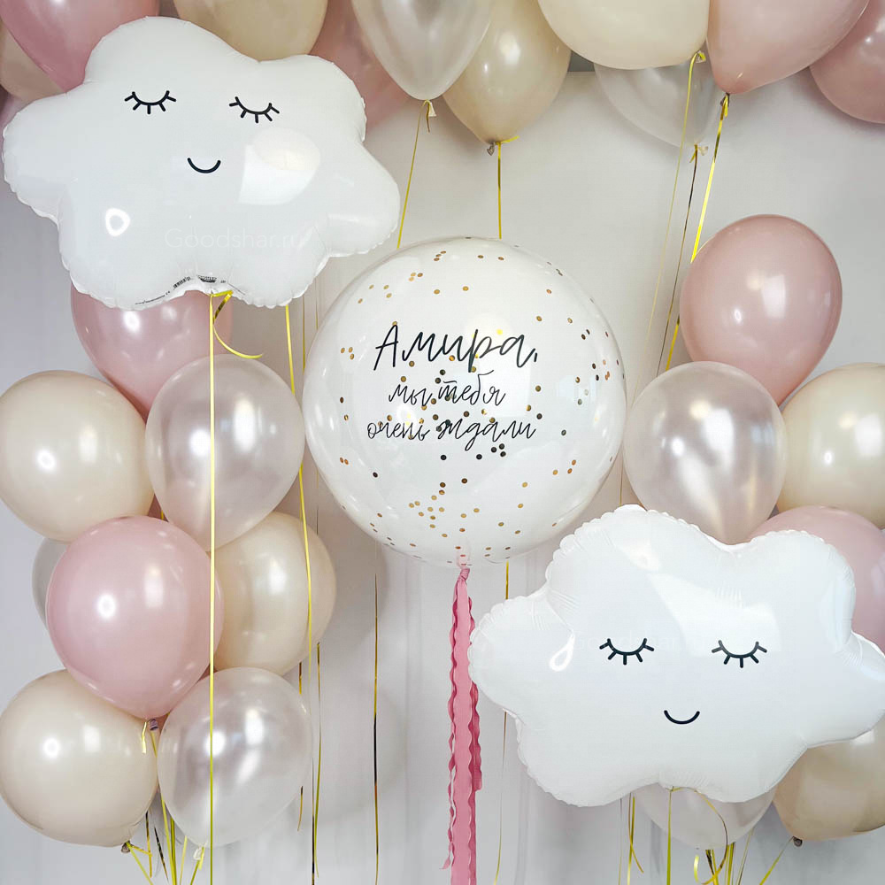  Набор воздушных шаров на выписку «Маленькое чудо»