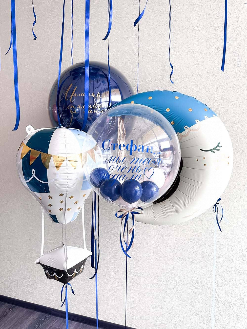 Набор воздушных шаров на выписку для мальчика №576