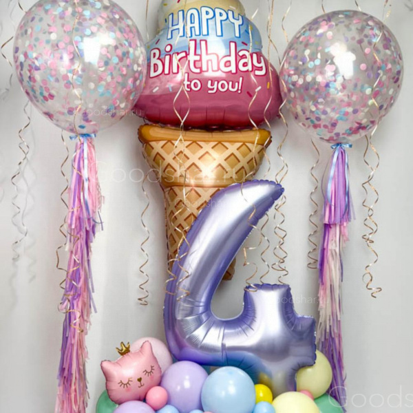 Набор воздушных шаров для детей «Сладкий праздник»