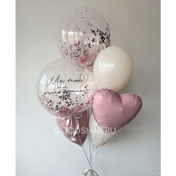 Набор воздушных шаров на выписку для девочки "Розовая мечта"