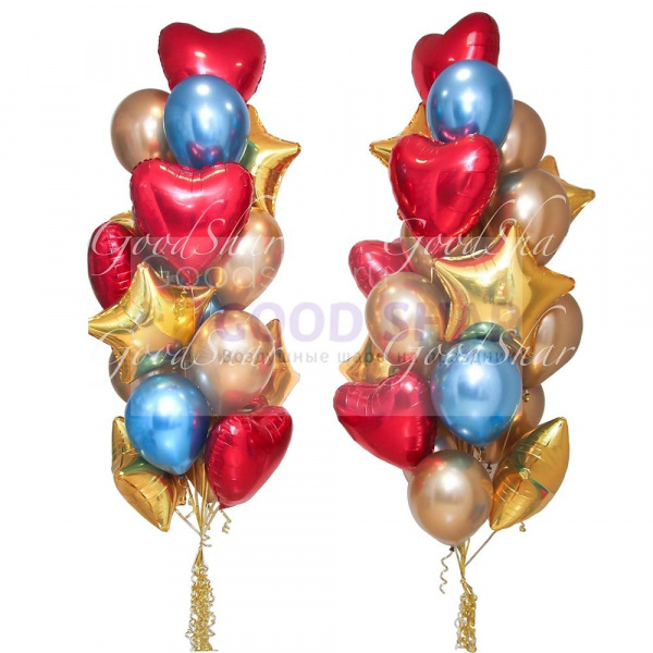 Набор воздушных шариков с гелием № 602