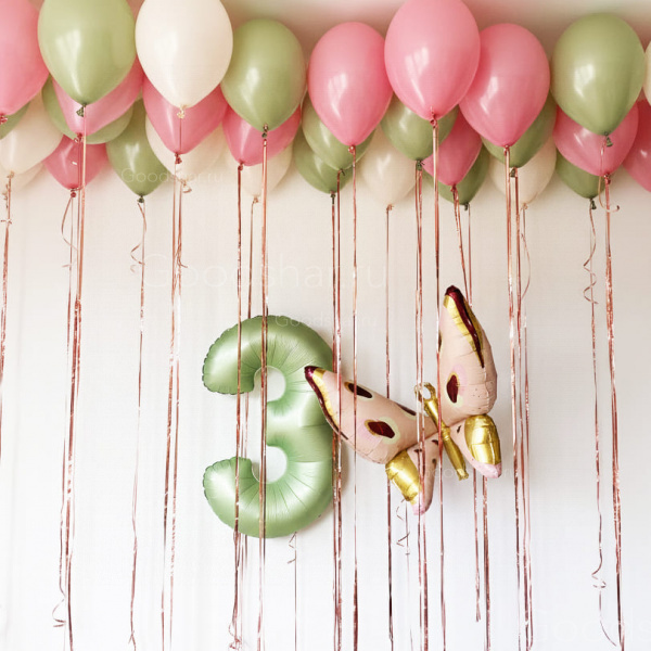 Набор воздушных шаров "С Бабочкой"