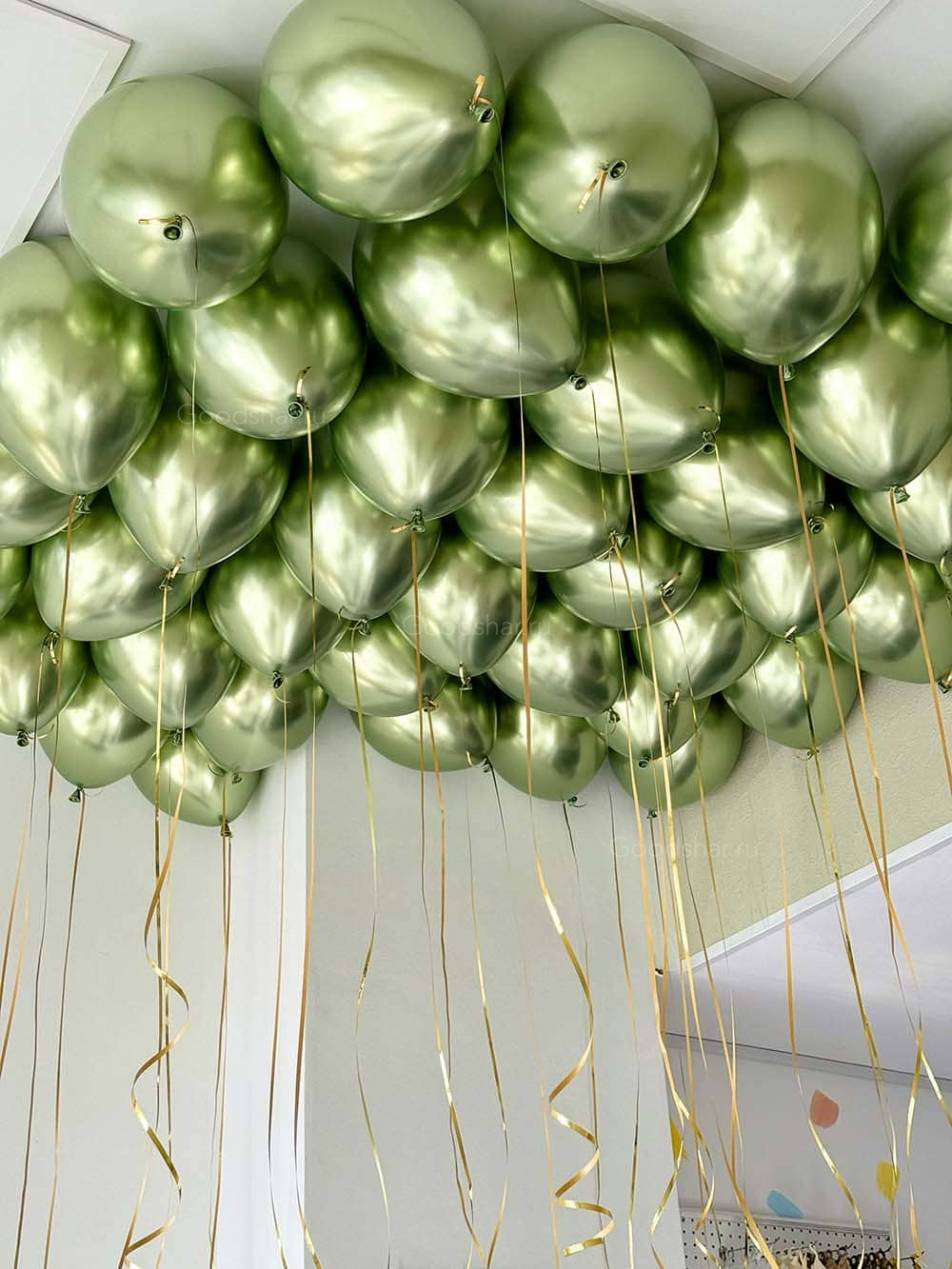 Шары под потолок «Оливковый бум» 30 шт.