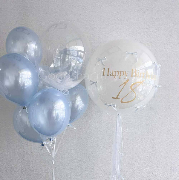 Набор воздушных шаров для девушек "Хэппи 18" 