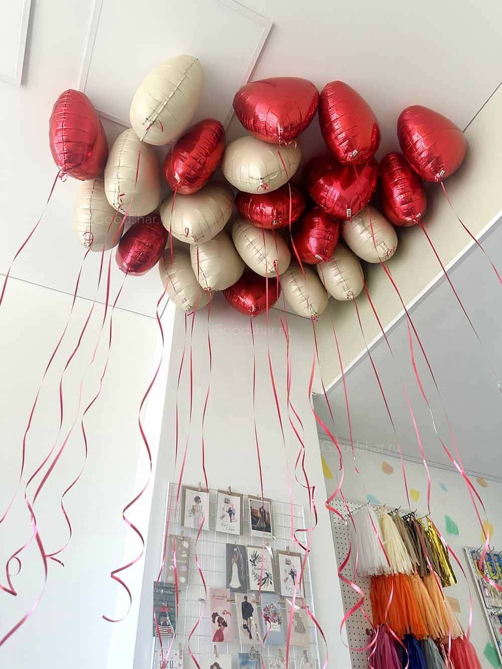 Сердца под потолок «Признание» 20 шт.