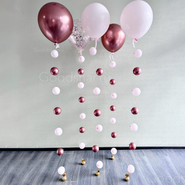 Набор воздушных шаров «Розовое мерцание №2»