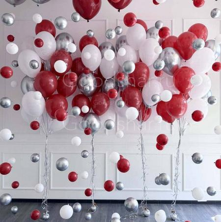 Шары на цепочке + фонтаны 