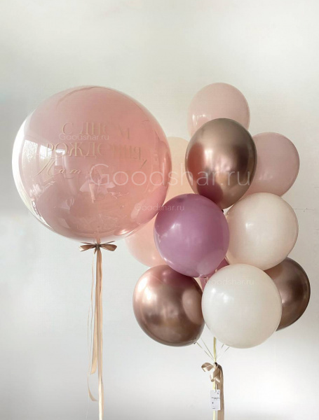 Набор воздушных шаров "Жемчужный персик" Набор воздушных шаров "Жемчужный персик"