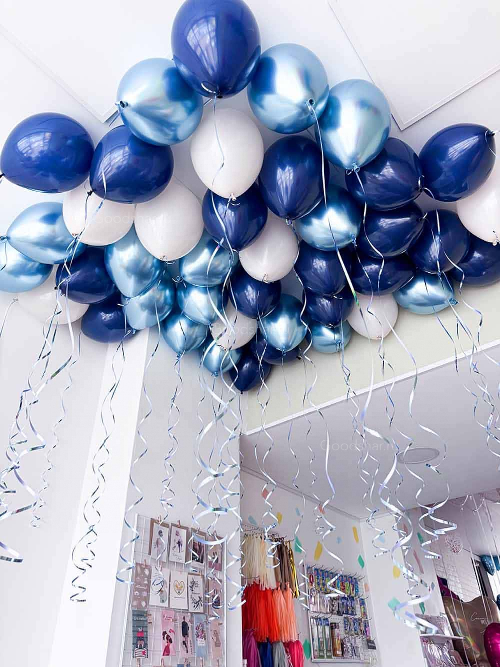 Набор воздушных шаров под потолок "Синее небо"