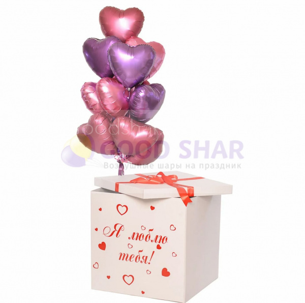 Коробка-сюрприз с воздушным шарами Любовь № 700