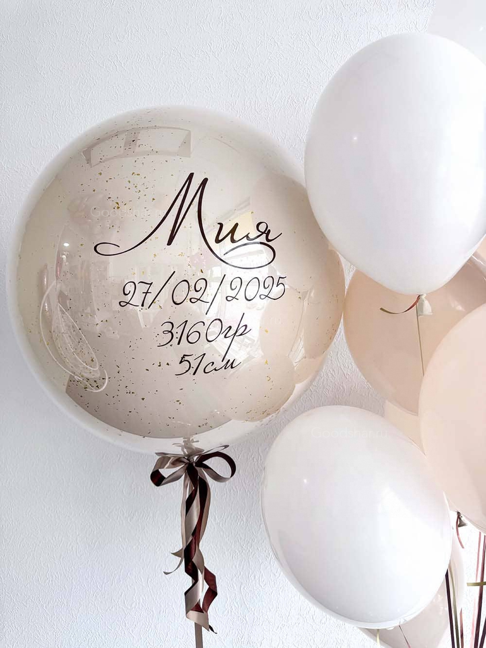 Набор воздушных шаров на выписку для девочик №584