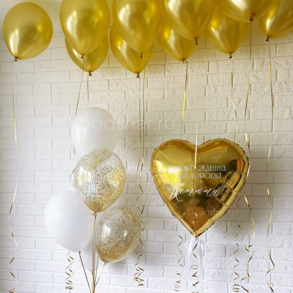 Набор воздушных шаров "Золото"