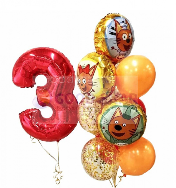 Набор воздушных шаров "Три кота"